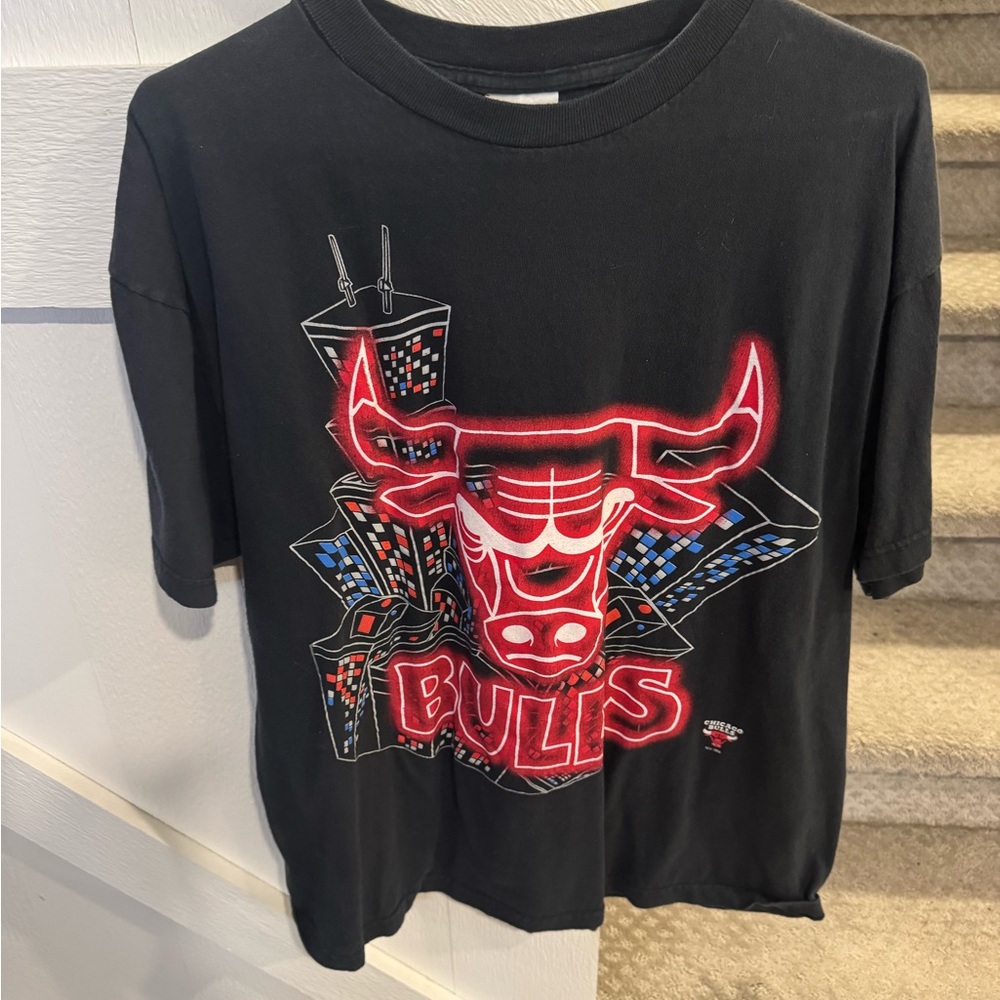 Vintage Black Chicago Bulls Graphic Tee